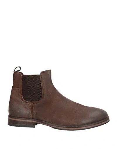 Moma Man Ankle Boots Brown Size 9 Leather