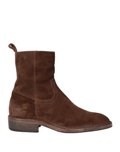 Moma Man Ankle Boots Brown Size 9 Leather