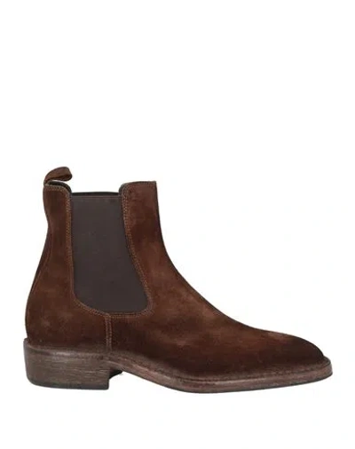 Moma Man Ankle Boots Brown Size 9 Leather