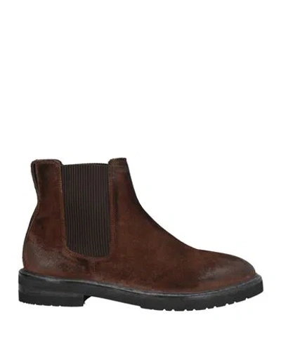 Moma Man Ankle Boots Brown Size 9 Leather