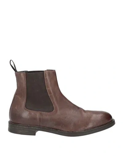 Moma Man Ankle Boots Brown Size 9 Leather
