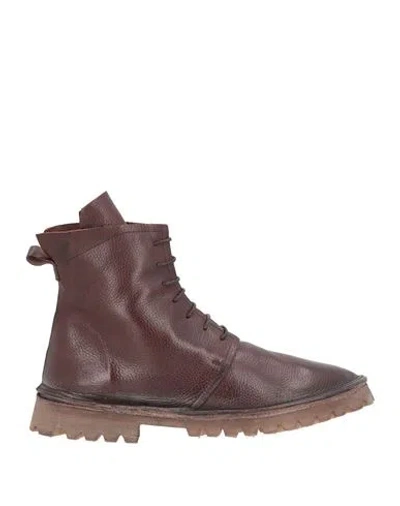 Moma Man Ankle Boots Brown Size 9 Leather In Multi