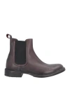 Moma Man Ankle Boots Burgundy Size 14 Calfskin In Red