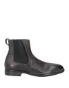Moma Man Ankle Boots Charcoal Size 9 Leather In Gray