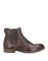 Moma Man Ankle Boots Chocolate Brown Size 9 Calfskin