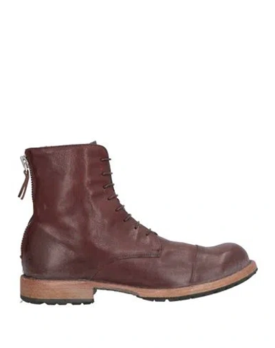 Moma Man Ankle Boots Chocolate Brown Size 9 Leather
