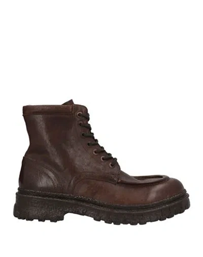 Moma Man Ankle Boots Cocoa Size 7 Soft Leather In Brown