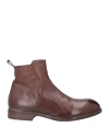 Moma Man Ankle Boots Cocoa Size 9 Leather In Brown