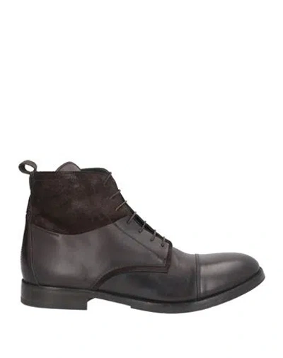 Moma Man Ankle Boots Dark Brown Size 10 Calfskin