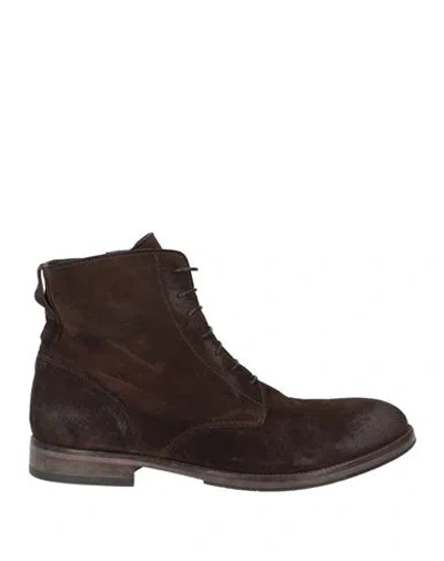 Moma Man Ankle Boots Dark Brown Size 10 Leather