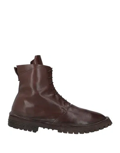 Moma Man Ankle Boots Dark Brown Size 12 Leather
