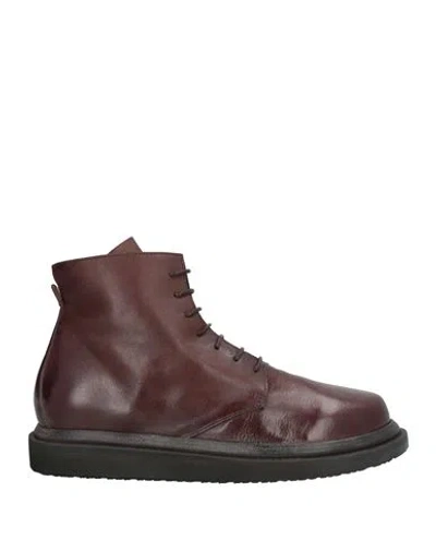 Moma Man Ankle Boots Dark Brown Size 6 Leather