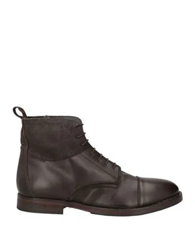 Moma Man Ankle Boots Dark Brown Size 8 Leather