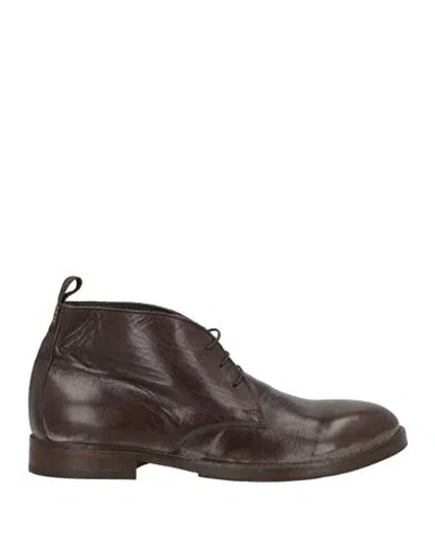 Moma Man Ankle Boots Dark Brown Size 9 Calfskin