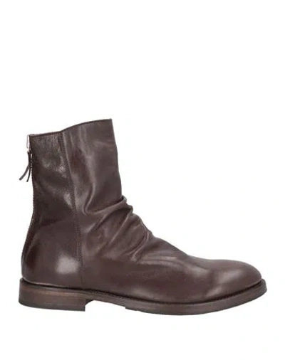 Moma Man Ankle Boots Dark Brown Size 9 Calfskin