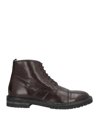 Moma Man Ankle Boots Dark Brown Size 9 Calfskin