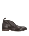 Moma Man Ankle Boots Dark Brown Size 9 Calfskin In Brown