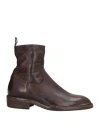 Moma Man Ankle Boots Dark Brown Size 9 Calfskin In Brown
