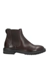 Moma Man Ankle Boots Dark Brown Size 9 Calfskin In Brown