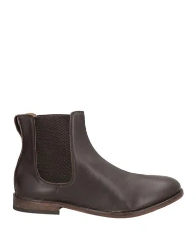 Moma Man Ankle Boots Dark Brown Size 9 Calfskin