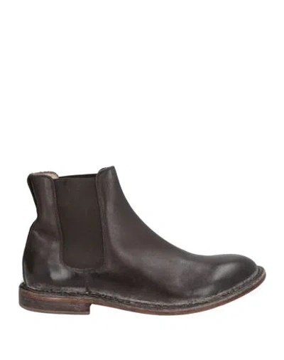 Moma Man Ankle Boots Dark Brown Size 9 Calfskin