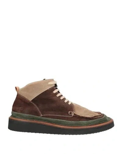 Moma Man Ankle Boots Dark Brown Size 9 Leather