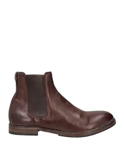 Moma Man Ankle Boots Dark Brown Size 9 Leather