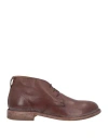 Moma Man Ankle Boots Dark Brown Size 8 Calfskin In Brown