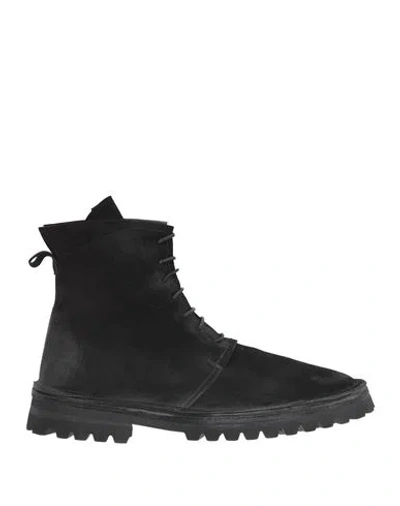 Moma Man Ankle Boots Fuchsia Size 9 Leather In Black