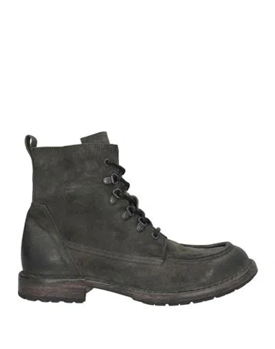 Moma Man Ankle Boots Lead Size 7 Leather In Gray