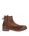 Moma Man Ankle Boots Light Brown Size 9 Leather In Multi