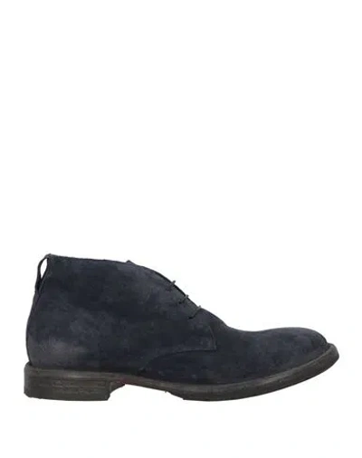 Moma Man Ankle Boots Midnight Blue Size 12 Leather