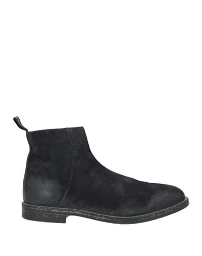 Moma Man Ankle Boots Midnight Blue Size 9 Leather
