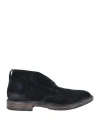 Moma Man Ankle Boots Midnight Blue Size 9 Leather In Blue