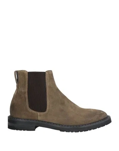 Moma Man Ankle Boots Military Green Size 9 Leather