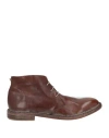 Moma Man Ankle Boots Dark Brown Size 8 Calfskin In Brown