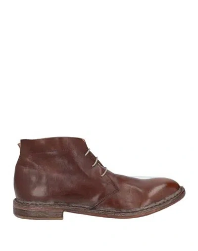 MOMA MOMA MAN ANKLE BOOTS TAN SIZE 9 CALFSKIN