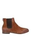 Moma Man Ankle Boots Tan Size 9 Leather In Brown