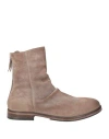 Moma Man Ankle Boots Taupe Size 9 Leather In Brown