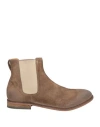 Moma Man Ankle Boots Taupe Size 9 Leather In Brown