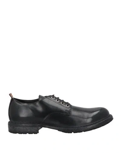 Moma Man Lace-up Shoes Black Size 11 Leather In Black