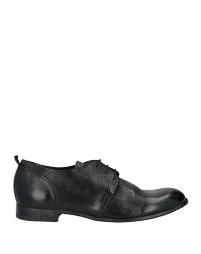 Moma Grained-leather Oxford Shoes In Black