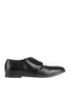 Moma Man Lace-up Shoes Black Size 9 Calfskin In Black