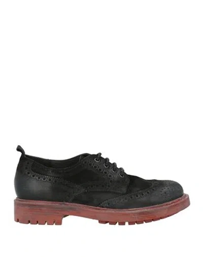 Moma Man Lace-up Shoes Black Size 9 Leather