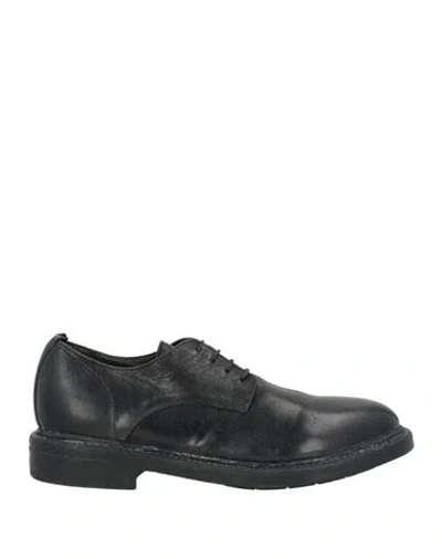 MOMA MOMA MAN LACE-UP SHOES BLACK SIZE 9 LEATHER