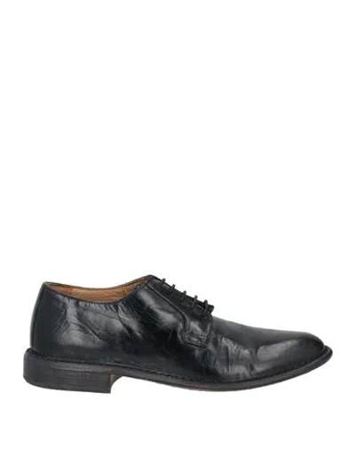 Moma Man Lace-up Shoes Black Size 9 Leather In Black