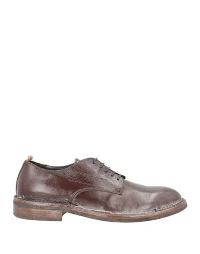 Moma Man Lace-up Shoes Chocolate Brown Size 9 Leather