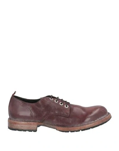 Moma Man Lace-up Shoes Cocoa Size 12 Leather In Brown
