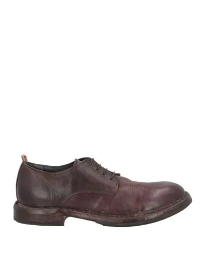 Moma Man Lace-up Shoes Cocoa Size 6 Leather In Brown