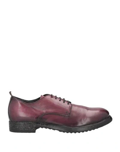 Moma Man Lace-up Shoes Deep Purple Size 9 Leather